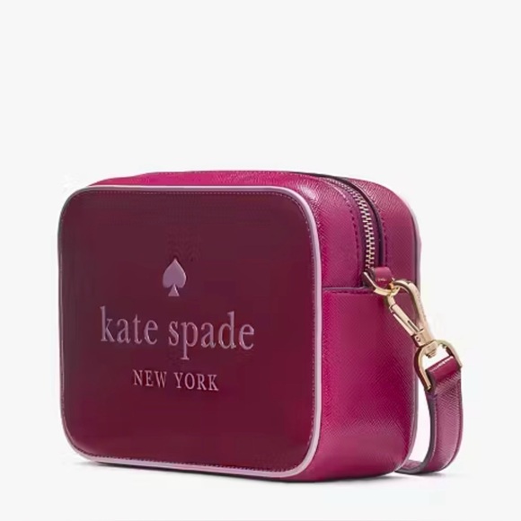 Kate Spade Oh Snap Mini Camera Bag Dark Raspberry - Picture 16 of 16